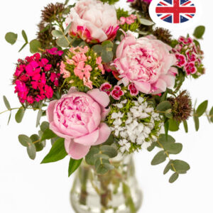 Peonies and Sweet Williams