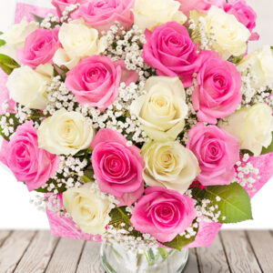 Pink & Cream Roses